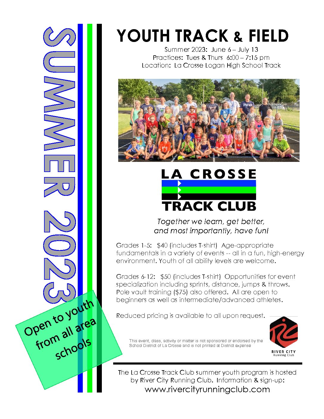 Youth Track & Field Summer 2023